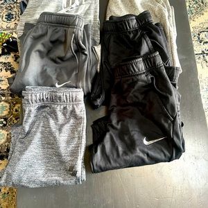 6 pair Nike joggers gray and black